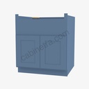 AX-FSB36B Farm Sink Base Cabinet | Forevermark Xterra Blue Shaker