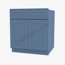 AX-S3621B-34-1/2"" Sink Base Vanity with Drawers | Forevermark Xterra Blue Shaker