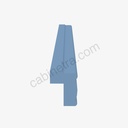 AX-TLRM8 Traditional Light Rail Molding | Forevermark Xterra Blue Shaker