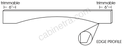 AX-VAL48S Arch Panel Valance | Forevermark Xterra Blue Shaker