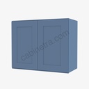 AX-W2736B Double Door Wall Cabinet | Forevermark Xterra Blue Shaker
