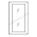 AX-WDC274215GD Wall Glas Door with No Mullion and with Clear Glass | Forevermark Xterra Blue Shaker