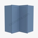 AX-WSQ2430 Easy Reach Wall Corner Cabinet | Forevermark Xterra Blue Shaker