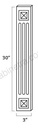 PW-A30WF Fluted Decorative Wall Filler | Forevermark Petit White