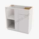 PW-BBLC39/42-36""W Base Blind Corner Cabinet | Forevermark Petit White