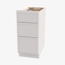 PW-DB36(3) 3 Drawer Pack Base Cabinet | Forevermark Petit White