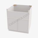 PW-FSB30B Farm Sink Base Cabinet | Forevermark Petit White