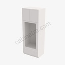 PW-OM3396B Tall Double Oven / Oven Microwave Cabinet | Forevermark Petit White