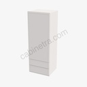 PW-W2D1860 Wall Cabinet With 2 Built-In Drawers | Forevermark Petit White