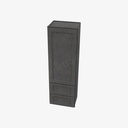 TS-W2D1860 Wall Cabinet With 2 Built-In Drawers | Forevermark Townsquare Grey