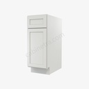 AW-B12 Single Door Base Cabinet | Forevermark Ice White Shaker