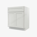 AW-B27B Double Door Base Cabinet | Forevermark Ice White Shaker