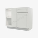 AW-BBLC42/45-39""W Base Blind Corner Cabinet | Forevermark Ice White Shaker