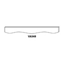 AW-VAS48 Sculpture Valance | Forevermark Ice White Shaker